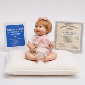 Ashton-Drake Barely Yours Titus Tomescu Mini Porcelain Baby Doll 94589-DS COA